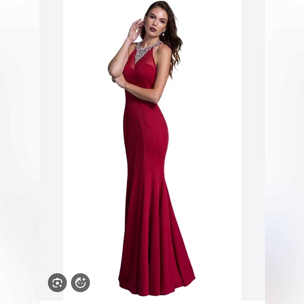Halter Embellished Dress